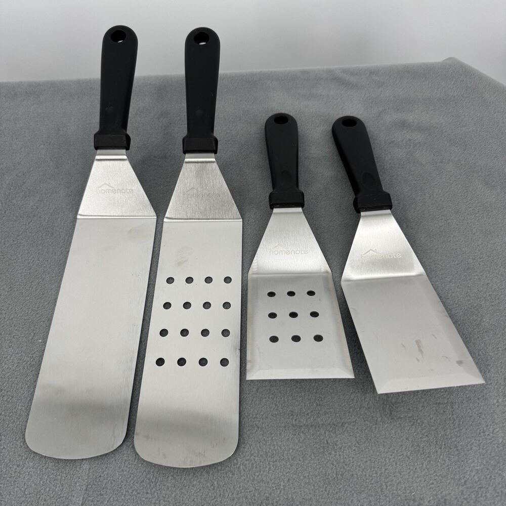 Homenote Griddle Spatula Set 4 Piece Stainless Steel Blackstone‎ BBQ Tools